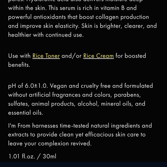 365 Individual Packets of I'm from Rice Serum Koren Skincare K Beauty Soko Glam - Picture 5 of 5